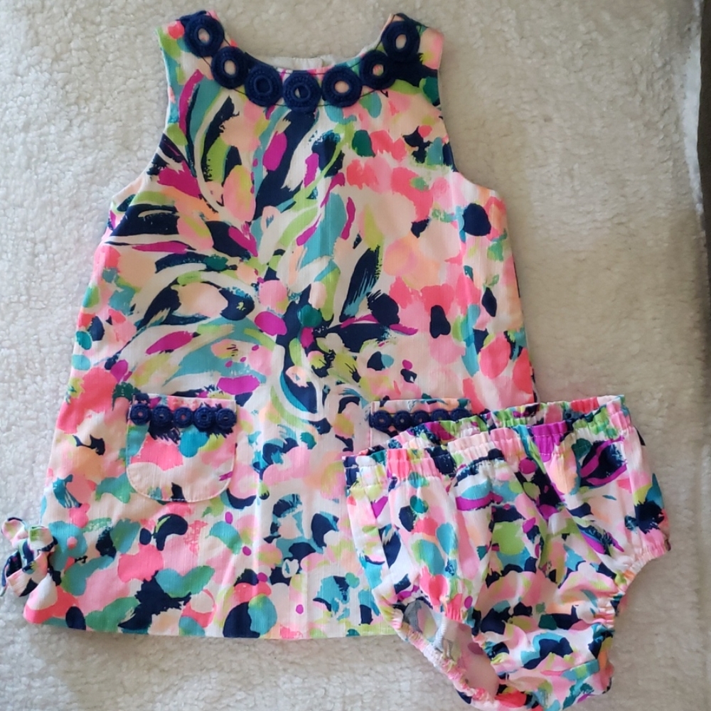 NWOT Lilly Pulitzer 18-24 Mos Sundress/Bloomers